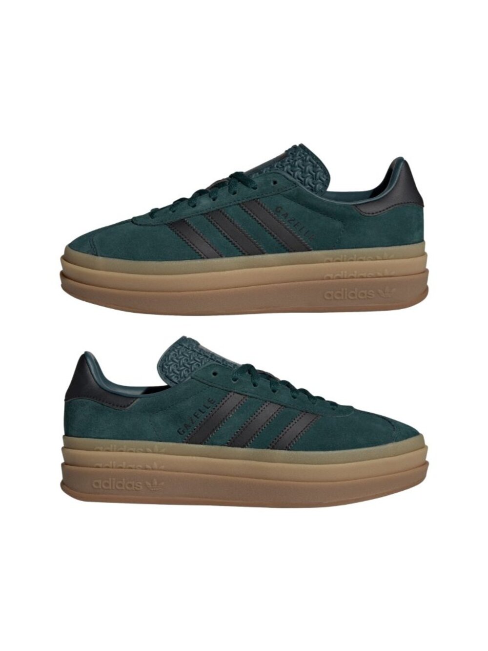 adidas Gazelle Bold MultiSize Women Casual Shoes Aurora Ivy Black Gum JQ3583 NEW